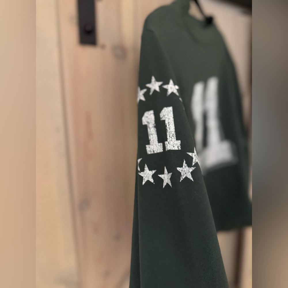 NWT Free People x Vagabond Green 11 Sweatshirt - Picture 5 of 7